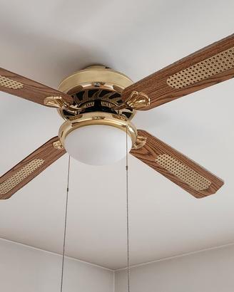 lampadario con pale elettrico 