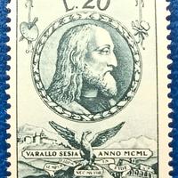 ITALIA REPUBBLICA 1950 Onoranze Gaudenzio Ferrari