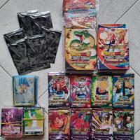 Lotto 14 Bustine Dragonball + 2 Deck + 100 Carte C