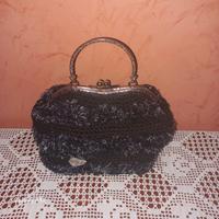 borsa uncinetto effetto pelliccia 