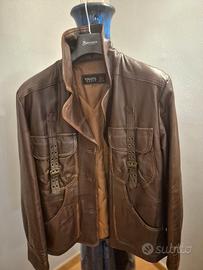 GIACCA PELLE MARRONE DONNA