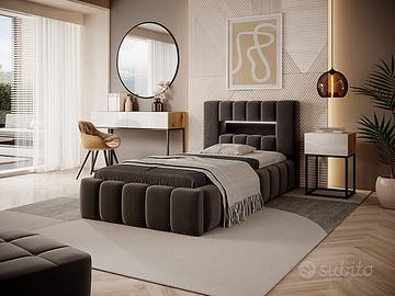 LETTO CON BOX CON LUCI LED SINGOLO!