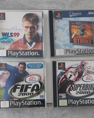 lotto 4 giochi Ps1