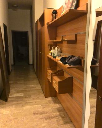 Mobile armadio ingresso con mensole e cassetti