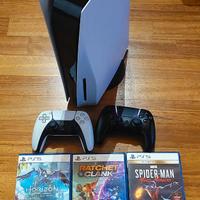 PlayStation 5 (Disco) + 2 DualSense + 4 Giochi top