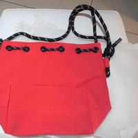 borsa casual rossa in tessuto