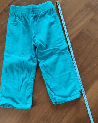 PANTALONE VELLUTO bambina tg. 2 anni