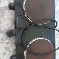 piastra elettrica doppia a  220 w
