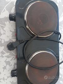 piastra elettrica doppia a  220 w