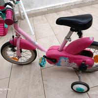 Bicicletta rosa per bambina con ruote da 14 "