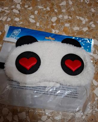 maschera panda per dormire