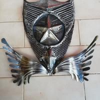 Porta oggetti in ferro battuta