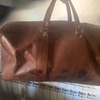 Borsone da viaggio in vera pelle stile vintage