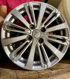 Set 4 cerchi in lega originali Peugeot