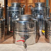 contenitori per olio in acciaio inox