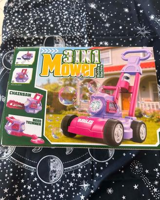 Tosaerba Spara Bolle Bambini 3in1 con 10 Liquidi