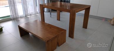 Tavolo e tavolino rovere moderno
