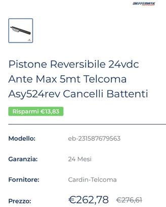 braccio/motore marca Telcoma modello ASY 3 24 Rev.