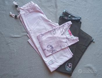 Abbigliamento bambina 9/10 anni 3 pezzi abbinabili