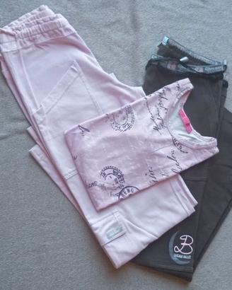 Abbigliamento bambina 9/10 anni 3 pezzi abbinabili