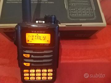 radio yaesu ft 70 dr c4 fm vhf uhf  radioamatori