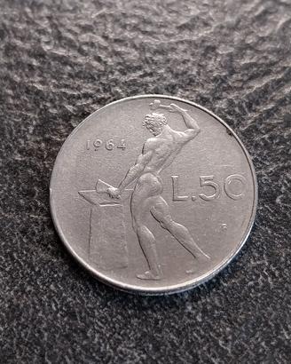 50 Lire 1964 Vulcano Italia