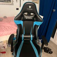 Sedia da gaming oversteel blu