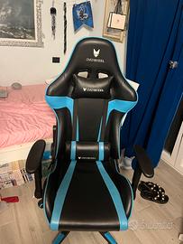 Sedia da gaming oversteel blu