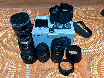 Canon 2000D + 18-55 + 55-250 STM + Pentax 200 f2.5