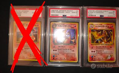 Dark Charizard e Blaine's Charizard PSA 10