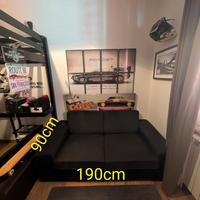 Divano 2 Posti Grigio Antracite IKEA 