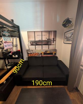 Divano 2 Posti Grigio Antracite IKEA 