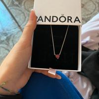 Collana Pandora cuore rosso