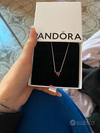 Collana Pandora cuore rosso