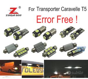 KIT 22 LAMPADE LED INTERNE PER VOLKSWAGEN VW TRANS