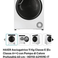 asciugatrice haier 11 kg