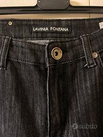 Jeans donna nero LAVINIA FONTANA Abbigliamento e Accessori In vendita a Napoli