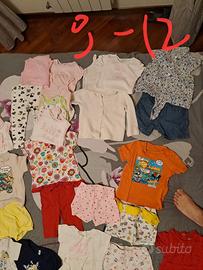 Lotti abbigliamento bambina 9/12 mesi 18/24 3 4/5