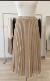 Gonna fashion plissettata oro Zahir  tgM