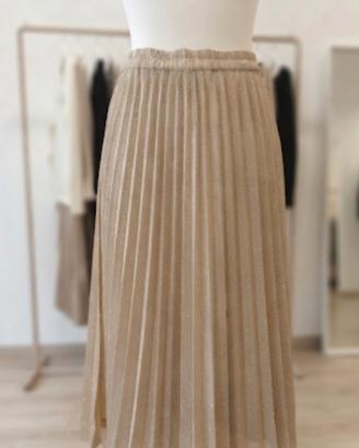 Gonna fashion plissettata oro Zahir  tgM
