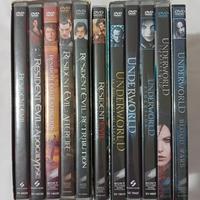 dvd serie Resident Evil e Underworld