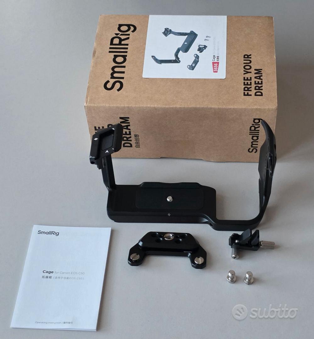 Gabbia SmallRig Per Canon C50 – Protezione Completa, Con Morsetto HDMI, Piastra Arca, Guida NATO, Compatibile Con Impugnatura XLR Originale, Modello 5656