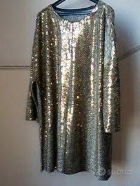 NeroOro Paillettes:Pochette,Canotta,Vestito,Scarpe