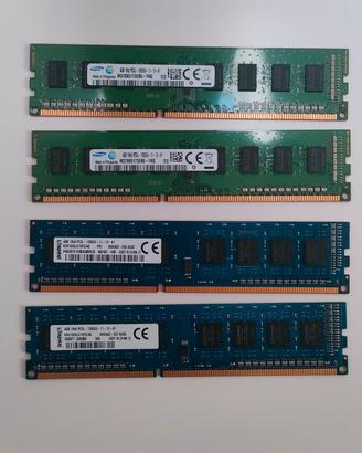 16GB RAM DDR3L 1600MHz Desktop (4x4GB) Sams / King