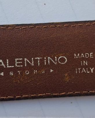 Valentino Cintura Vera Pelle Made in Italy. 120cm