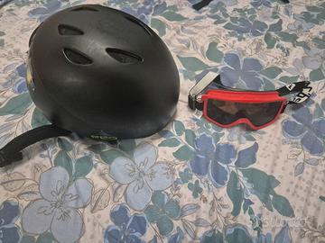 Casco e occhiali sci bambino