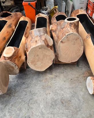 fioriera in legno masello 