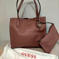 borsa Guess e pochette Rosa antico