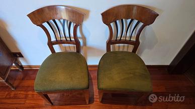 2 Sedie Antiche Biedermeier Originali (XIX Secolo)