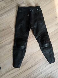 Pantaloni moto pelle